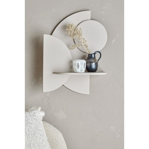 Кремав стенен рафт 44 cm Leonard – Bloomingville-image-1