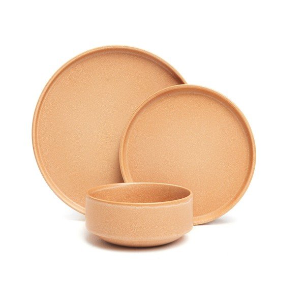 Керамичен тухленооранжев комплект от 18 части Malia - Bonami Selection