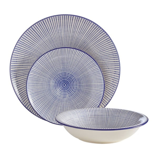 Комплект от 12 части от керамични чинии Maya - Premier Housewares