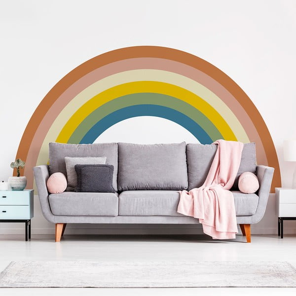 Детски стикер за стена 150x90 cm Pastel Rainbow - Ambiance