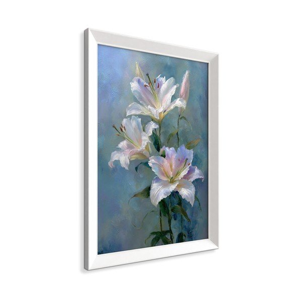 Печатна картина с включена рамка 56x75 cm Lilies – Styler-image-4