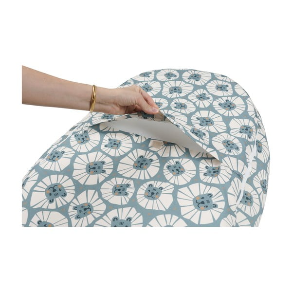 Синьо гнездо за бебе Denim Lions - Malomi Kids-image-1