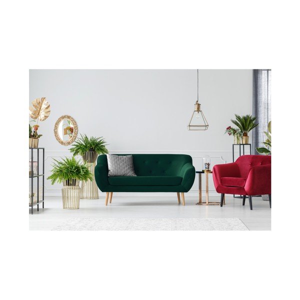 Zelená dvoumístná pohovka Mazzini Sofas Amelie-image-2