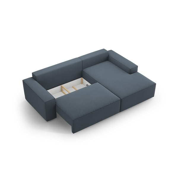 Син разтегателен ъглов диван (десен ъгъл) Jodie – Micadoni Home-image-4