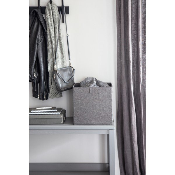 Сива кутия за съхранение Cube - Bigso Box of Sweden-image-1