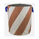 Текстилен кош за пране в тухлен цвят/кремав 5 l Diagonal – Mette Ditmer Denmark