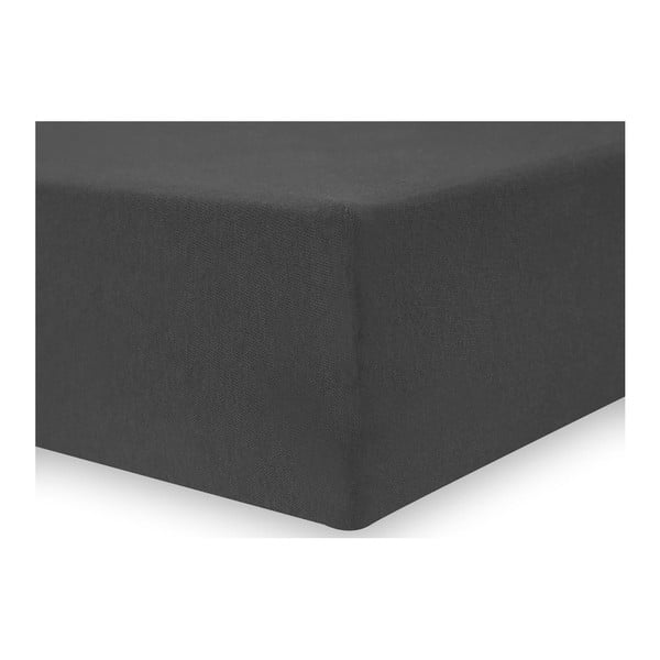 Тъмно сив еластичен чаршаф , 180/200 x 200 cm Nephrite - DecoKing-image-2