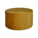 Пуф в цвят горчица WOOOD Sara Low