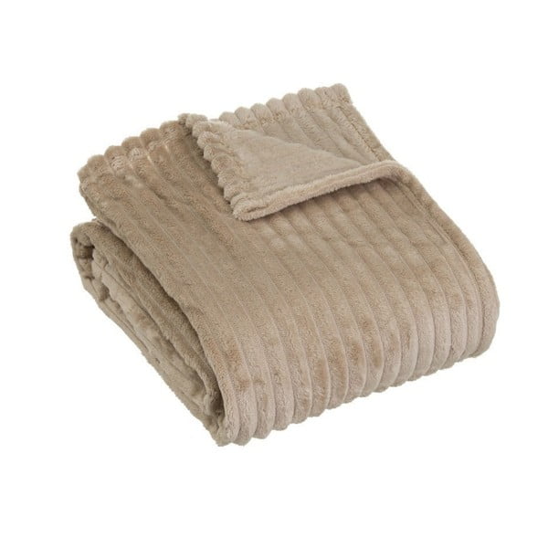Кафяво одеяло от микроплюш 130x160 cm Fur Velvet – Casa Selección