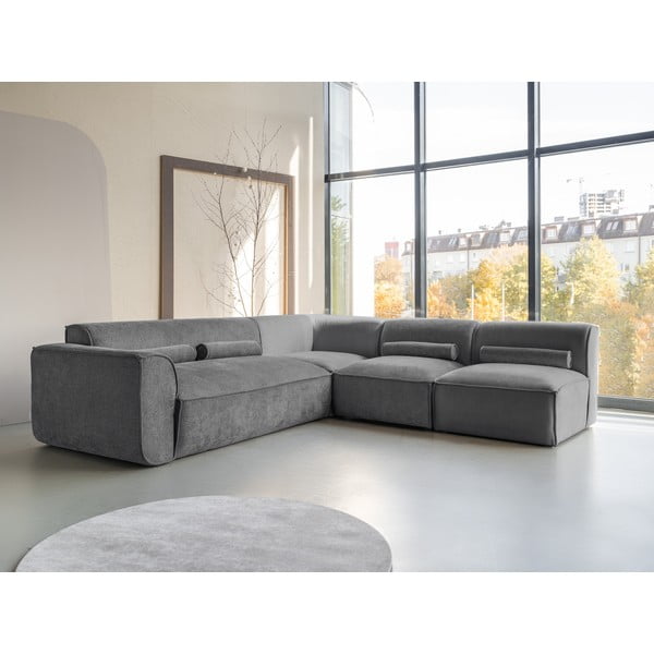 Сив ъглов диван (десен ъгъл) Flex Felix – Miuform-image-3