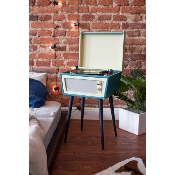 Зелена грамофонна плоча на крака в зелено Sterling Crosley - Crosley-image-1