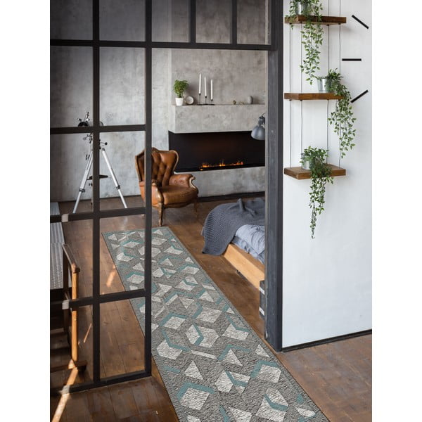 Сиво-синя покривка , 55 x 115 cm Hypnotik - Floorita-image-1