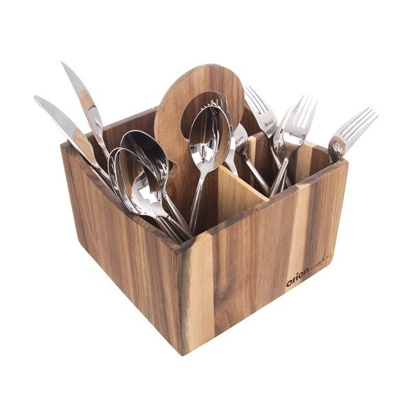 Дървена поставка за кухненски прибори Wooden - Orion-image-4