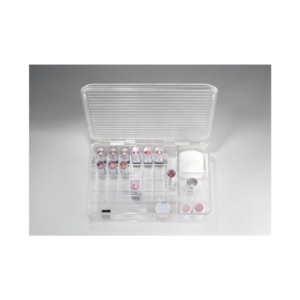 Organizér InterDesign Clarity Lipstick & Cosmetic Box, 27,5 x 18,5 x 9,5 cm-image-4
