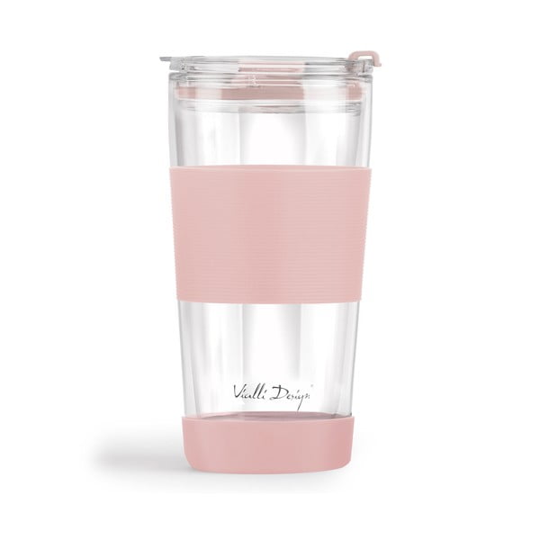 Розова термочаша 600 ml Fuori – Vialli Design