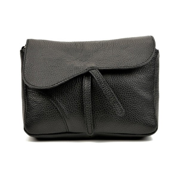 Черна кожена чанта Bruno - Carla Ferreri