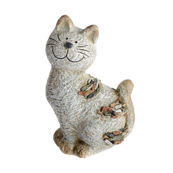 Градинска декоративна котка с камъни, височина 28,5 cm - Dakls