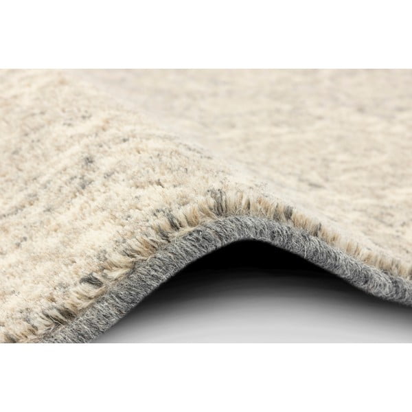 Бежов вълнен килим 133x180 cm William - Agnella-image-2