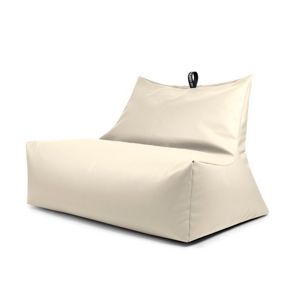 Бежов пуф от изкуствена кожа Icy Sofa – So Soft?