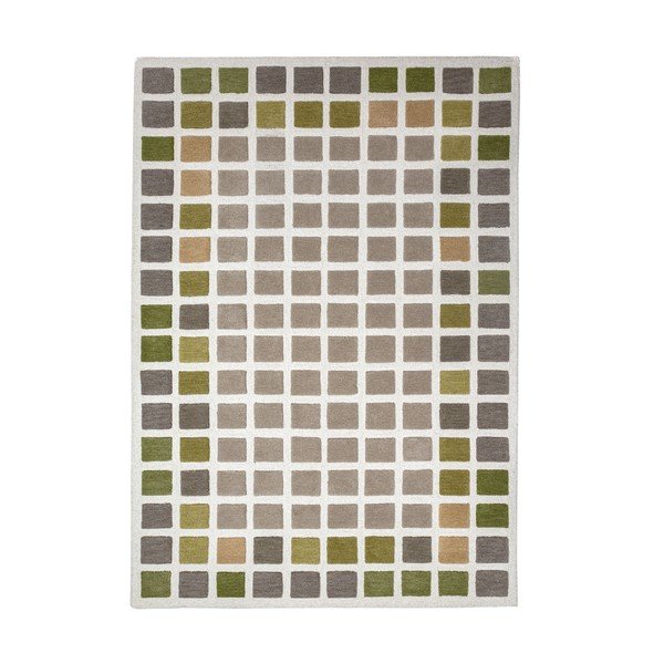 Зелен ръчно изработен вълнен килим 160x230 cm Renga Wool – Flair Rugs