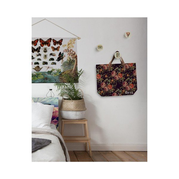 Платнена чанта с дръжка от изкуствена кожа Cara - Madre Selva-image-1