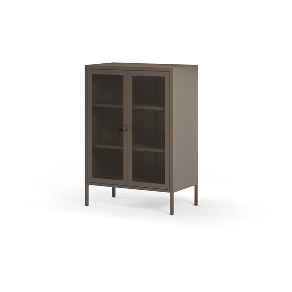 Сиво метално шкафче 70x100x40 cm Fayna – Marckeric-image-3