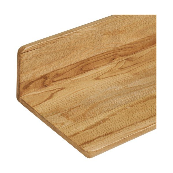 Стенен рафт от масивен дъб в светло естествен цвят 40 cm Salina – House Nordic-image-4