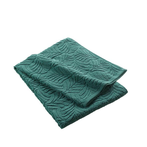 Зелена памучна хавлиена кърпа от тери 70x130 cm Madeira – douceur d'intérieur