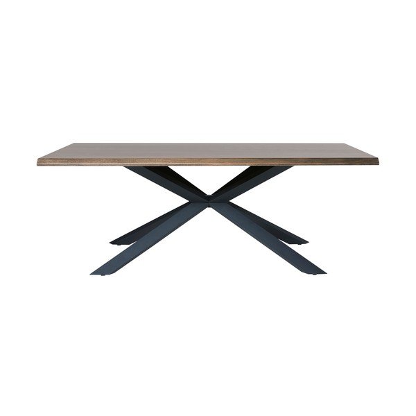 Трапезна маса с дъбов плот 100x200 cm Arno - Unique Furniture-image-1