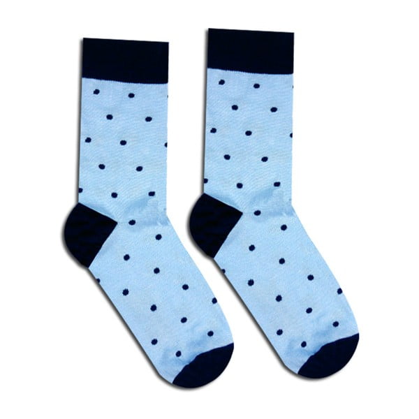 Светлосини памучни чорапи Gentlemen, размер 35-38 - HestySocks