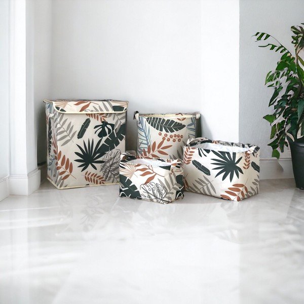 Текстилни кошници за съхранение в комплект от 4 бр. – Mioli Decor-image-1