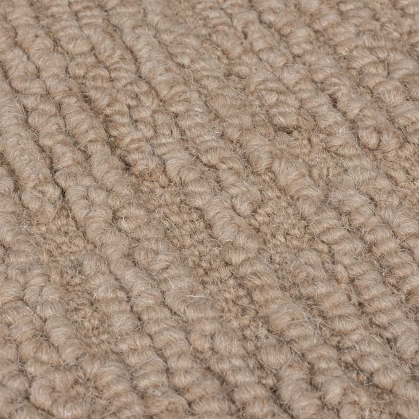 Бежов ръчно изработен вълнен килим 120x170 cm Harris Boucle – Flair Rugs-image-2