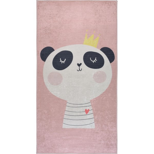 Светлорозов детски килим подходящ за пране 120x180 cm Royalty Mascot – Vitaus