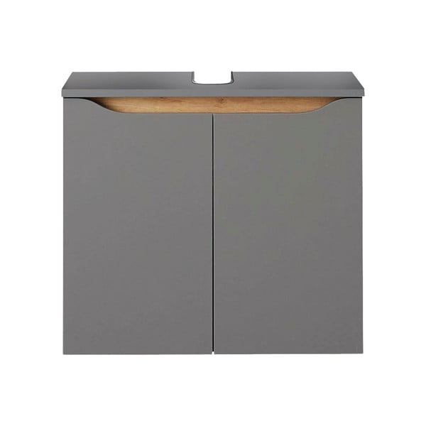 Сив шкаф за окачване под умивалника 60x53 cm Set 357 - Pelipal