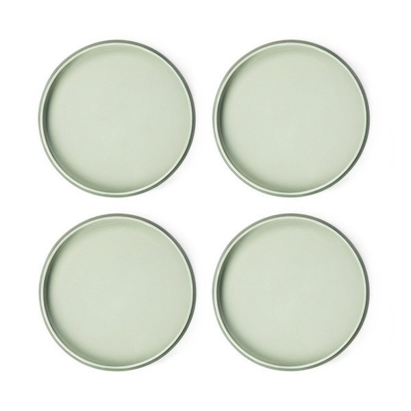 Зелени глинени чинии в комплект 4 бр. ø 22 cm Aura Rondo – Bonami Selection