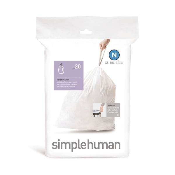 Торби за боклук 20 бр. 50 l – simplehuman