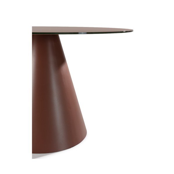 Кръгла трапезна маса със стъклен плот ø 120 cm Vida – MOME-image-3