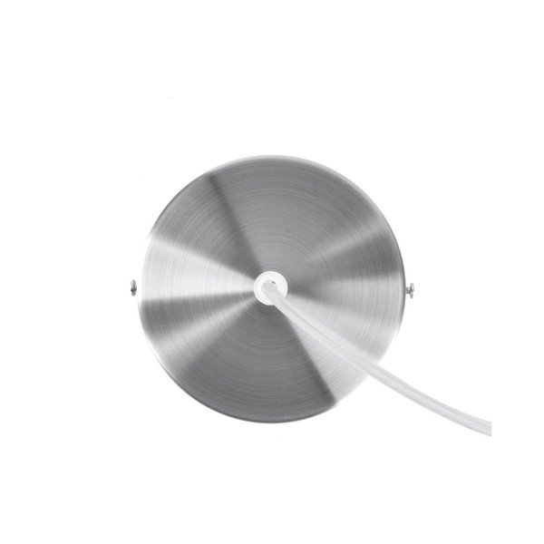 Bílé závěsné svítidlo s detaily ve stříbrné barvě Leitmotiv Refine, ⌀ 33 cm-image-2