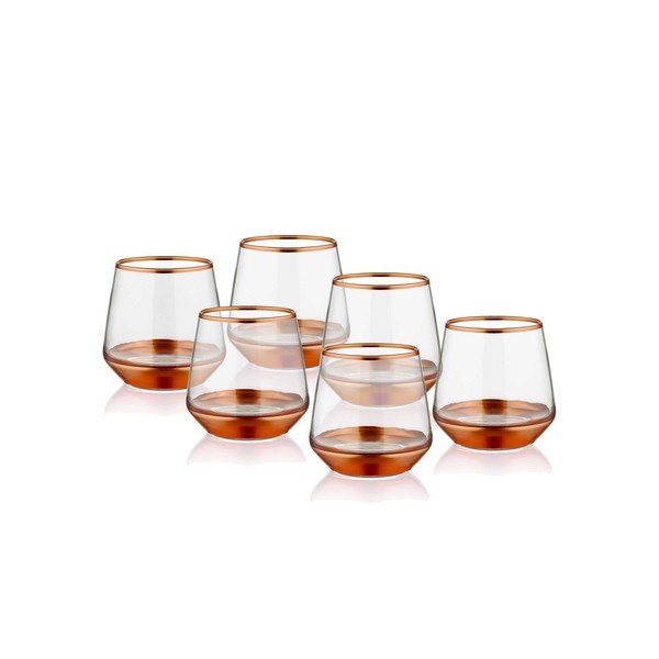 Комплект от 6 чаши Bronze, 257 ml Glam - Mia-image-1