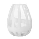 Бяла ръчно изработена стъклена ваза (височина 18 см) Cosmin - Bloomingville
