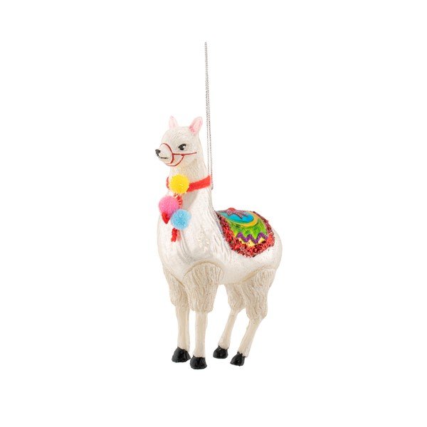 Стъклена Коледна украса 9 cm Llama – Sass & Belle