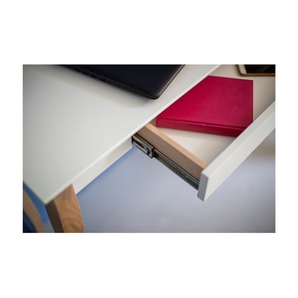 Бяло бюро , дължина 85 cm Lillo - Ragaba-image-4