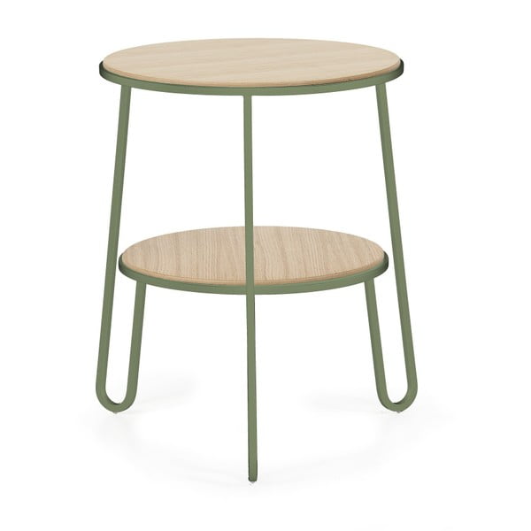 Odkládací stolek se zelenými detaily HARTÔ Anatole