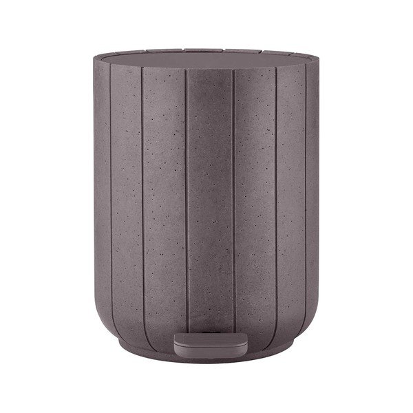 Тъмносиво кошче за боклук с педал от полиресин 3 l Kua – Blomus