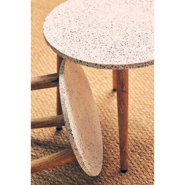 Кръгла масичка за кафе с теракотен плот ø 42 cm Terrazzo - Jardin d'Ulysse-image-1