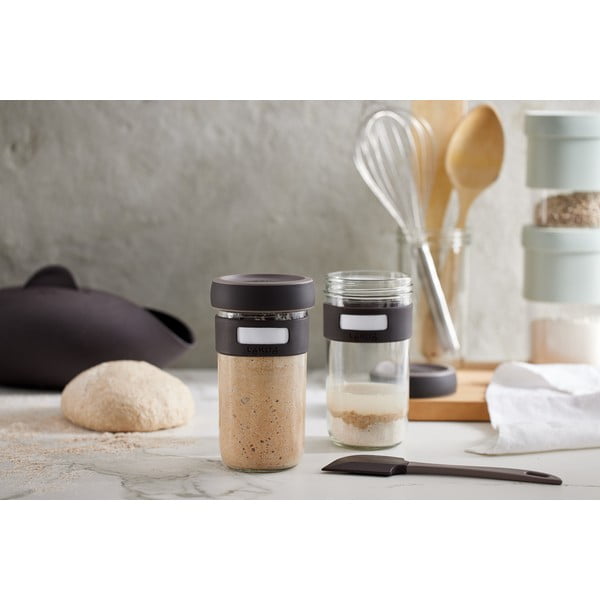 Комплект за закваска с шпатула 2 бр. 700 ml – Lékué-image-1