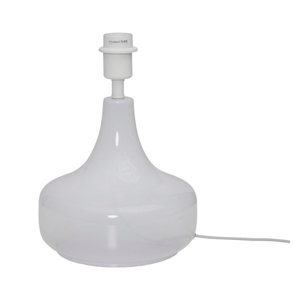 Бяла настолна лампа с текстилен абажур (височина 75 cm) Reykjavik – it's about RoMi-image-2