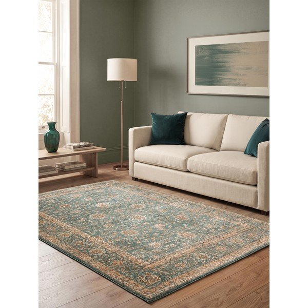 Килим в петролен цвят 240x340 cm Raja – Asiatic Carpets-image-1