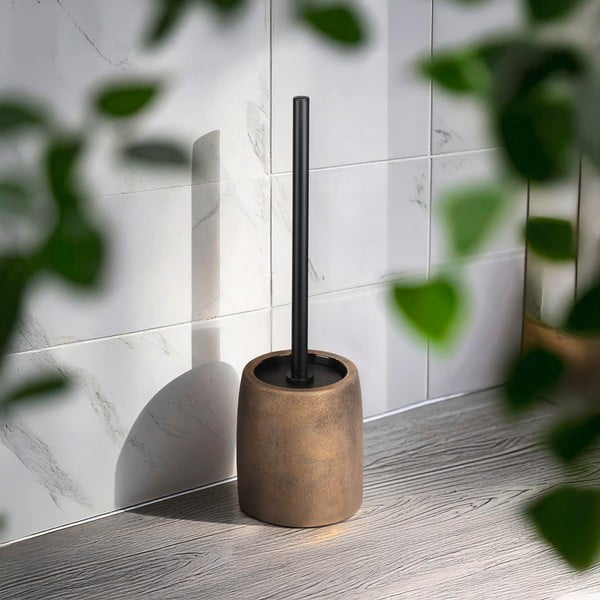 Керамична четка за тоалетна в бронзов цвят Tremea – Wenko-image-1