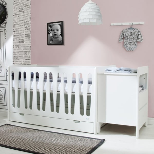 Бяло универсално чекмедже за легло , 70 x 140 cm Basic - Pinio-image-2